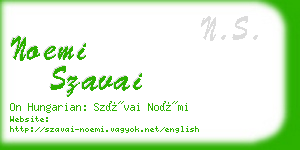 noemi szavai business card